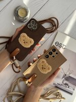 قاب موبایل آیفون خرس دوست داشتنی محافظ لنز + بندست - Image 12