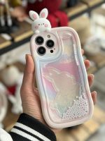 قاب موبایل آیفون خرگوش آکواریومی سیلیکونی سفید - Image 17