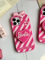 قاب موبایل آیفون باربی آبنباتی پاپیون دار پاپسوکت قلبی - Image 10