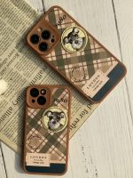 قاب موبایل آیفون باربری وینتیج استایل سگ قهوه ای محافظ لنزدار - Image 9