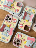 قاب موبایل آیفون بچه فیل دامبو گوش استندشو - Image 30