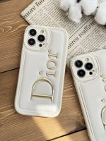 قاب موبایل آیفون دیور بالشتی لوگو طلایی - Image 2