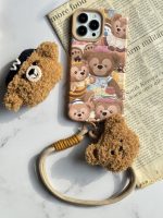 قاب موبایل آیفون خانواده خرسی + بند کوتاه خرسی - Image 19