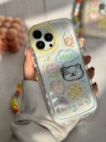 قاب موبایل آیفون خرس و پروانه نقاشی + بندست کوتاه - Image 20