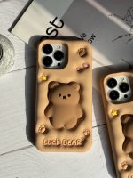 قاب موبایل آیفون خرس فیجت برجسته - Image 14