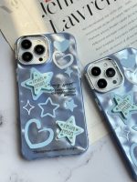قاب موبایل آیفون ستاره آبی برجسته نگین دار - Image 16