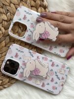 قاب موبایل آیفون خرگوش پاپیون دار + پاپسوکت ست - Image 4
