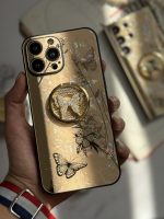 قاب موبایل آیفون پروانه نگین دار سواروسکی استندشو - Image 21