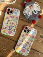 قاب موبایل آیفون خرس نقاشی آبرنگی پایه استند دار - Image 17