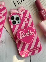 قاب موبایل آیفون باربی آبنباتی پاپیون دار پاپسوکت قلبی - Image 27