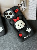 قاب موبایل آیفون میکی موس عشق سیلیکونی پاپ سوکت چسبیده - Image 5