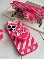 قاب موبایل آیفون باربی آبنباتی پاپیون دار پاپسوکت قلبی - Image 6