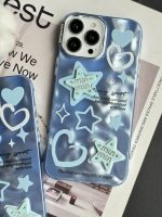 قاب موبایل آیفون ستاره آبی برجسته نگین دار - Image 4