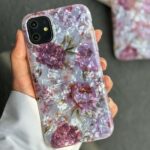 قاب موبایل آیفون گل رز ( 1034 )