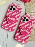 قاب موبایل آیفون باربی آبنباتی پاپیون دار پاپسوکت قلبی - Image 15