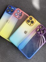 قاب موبایل آیفون یخ در بهشت دورنگ شفاف محافظ لنزدار ( 3008 ) - Image 2