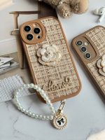 قاب موبایل آیفون شنل گل حصیری + بندست - Image 20