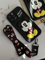 قاب موبایل آیفون میکی برجسته سولید مشکی بدون بند - Image 3