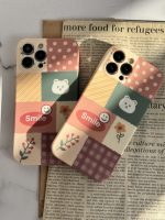 قاب موبایل آیفون شاخه گل ارغوانی محافظ لنزدار - Image 3