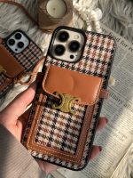 قاب موبایل آیفون پارچه ای و فلزی طرح باربری جاکارتی + بندست - Image 25