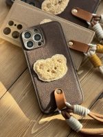 قاب موبایل آیفون خرس دوست داشتنی محافظ لنز + بندست - Image 9