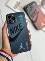 قاب موبایل آیفون نایک شبرنگ محافظ لنزدار