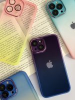 قاب موبایل آیفون یخ در بهشت دورنگ شفاف محافظ لنزدار ( 3008 ) - Image 20