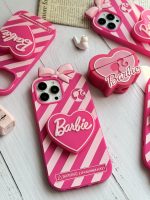 قاب موبایل آیفون باربی آبنباتی پاپیون دار پاپسوکت قلبی - Image 17