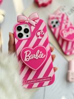 قاب موبایل آیفون باربی آبنباتی پاپیون دار پاپسوکت قلبی - Image 31