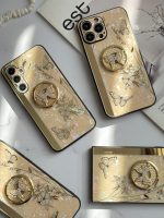 قاب موبایل آیفون پروانه نگین دار سواروسکی استندشو - Image 10