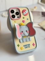 قاب موبایل آیفون بچه فیل دامبو گوش استندشو - Image 17