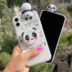 قاب موبایل سامسونگ پاندا عروسکی + پاپ سوکت