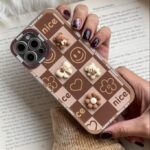 قاب موبایل آیفون خرس خوشحال برجسته محافظ لنزدار