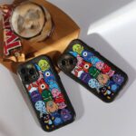 قاب موبایل آیفون هیولاهای کارتونی محافظ لنزدار