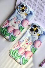 قاب موبایل آیفون شکار خرگوش سه بعدی محافظ لنزدار - Image 26