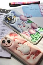 قاب موبایل آیفون شکار خرگوش سه بعدی محافظ لنزدار - Image 27