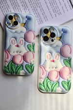 قاب موبایل آیفون شکار خرگوش سه بعدی محافظ لنزدار - Image 29