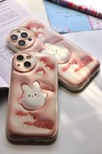 قاب موبایل آیفون شکار خرگوش سه بعدی محافظ لنزدار - Image 24