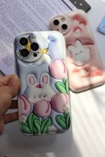 قاب موبایل آیفون شکار خرگوش سه بعدی محافظ لنزدار - Image 7