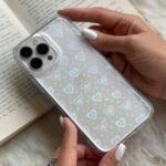 قاب موبایل سامسونگ بی رنگ قلب سه بعدی