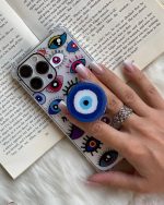 قاب موبایل سامسونگ چشم نظر پشت بیرنگ + پاپسوکت - Image 13