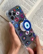 قاب موبایل سامسونگ چشم نظر پشت بیرنگ + پاپسوکت - Image 14