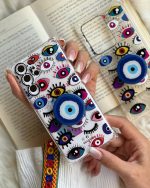 قاب موبایل سامسونگ چشم نظر پشت بیرنگ + پاپسوکت - Image 6