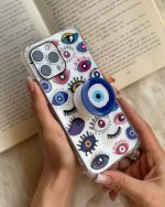 قاب موبایل سامسونگ چشم نظر پشت بیرنگ + پاپسوکت - Image 11