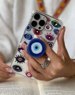 قاب موبایل سامسونگ چشم نظر پشت بیرنگ + پاپسوکت - Image 10