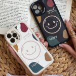 قاب موبایل آیفون بخند به زندگی محافظ لنزدار