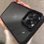 قاب موبایل آیفون متال لنز پشت بیرنگ دور سیلیکونی