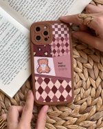 قاب موبایل آیفون بهترین آرزوی خرسی قهوه ای محافظ لنزدار - Image 5