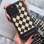 قاب موبایل آیفون دیپلمات چهارخونه محافظ لنزدار