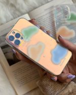 قاب موبایل آیفون ابرهای رنگی رنگی محافظ لنزدار - Image 2
